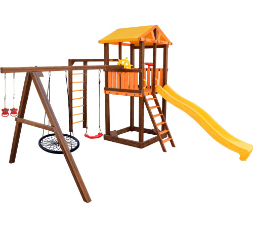 Игровой комплекс Perfetto Sport Pitigliano-6 + качели Паутина