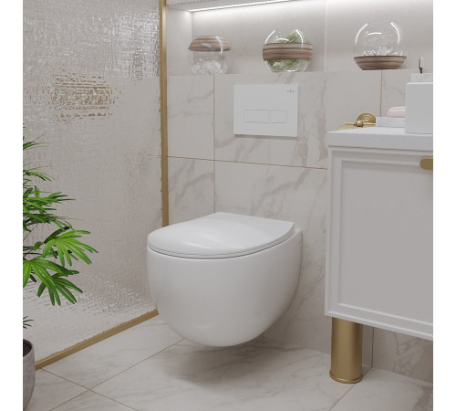 Унитаз подвесной Roxen EGG 530170-01 Rimless Soft Close NC