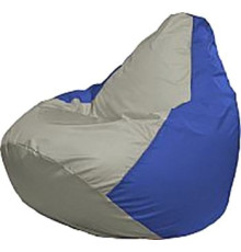 Кресло-мешок Flagman Груша Медиум Г1.1-345 серый/синий