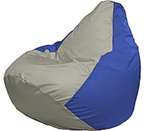 Кресло-мешок Flagman Груша Медиум Г1.1-345 серый/синий