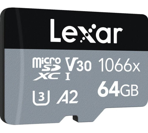 Карта памяти Lexar microSDXC LMS1066064G-BNANG 64GB с адаптером