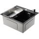 Кухонная мойка Saniteco 5045 PVD с сифоном, дозатором и коландером