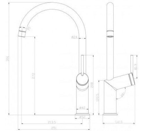 Смеситель Lemark Minima LM3805C