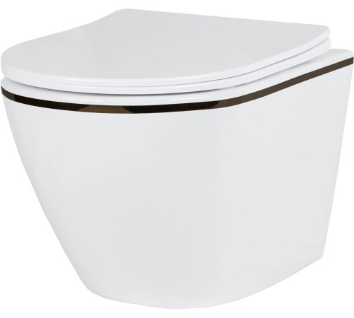 Унитаз подвесной Roxen Antares Black в комплекте с инсталляцией StounFix Dual Fresh 6 в 1 968427 кнопка: сатин