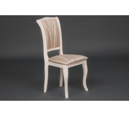 Стул TetChair Opera дерево гевея/Ivory White/слоновая кость/ткань бежевая/рисунок золото