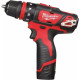 Дрель-шуруповерт Milwaukee M12 BDDXKIT-202C 4933447836 с 2-мя АКБ, кейс