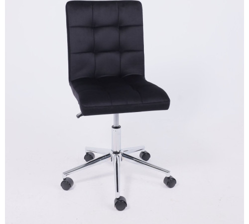 Офисное кресло AksHome Роза квадрат велюр, черный