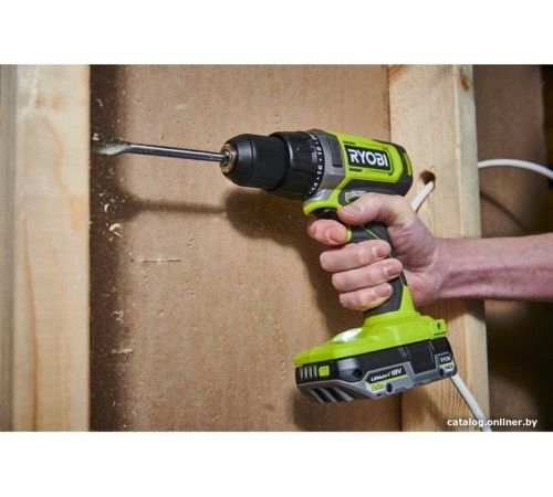 Дрель-шуруповерт Ryobi RDD18-2C52S 5133005522 с 2-мя АКБ 2 Ач+5 Ач, сумка