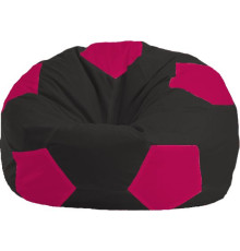 Кресло-мешок Flagman Мяч Стандарт М1.1-474 черный/малиновый