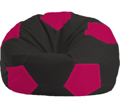 Кресло-мешок Flagman Мяч Стандарт М1.1-474 черный/малиновый