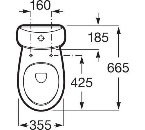 Унитаз Roca Victoria [342399000] без сиденья