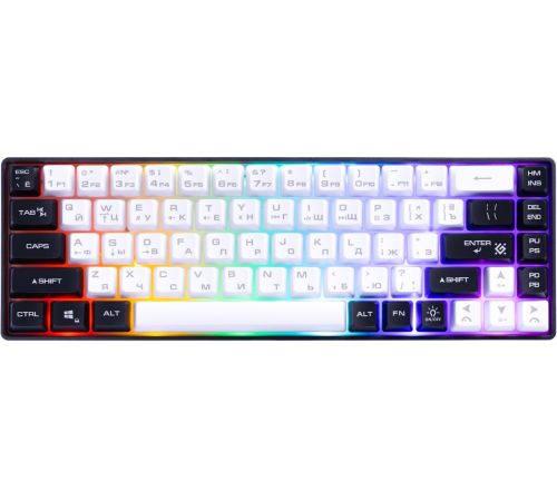 Клавиатура Defender Aris GK-349 белый/черный