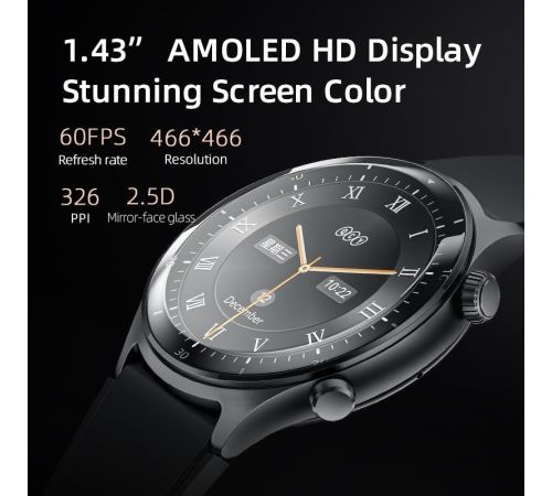 Умные часы QCY Watch Active GT серебристый
