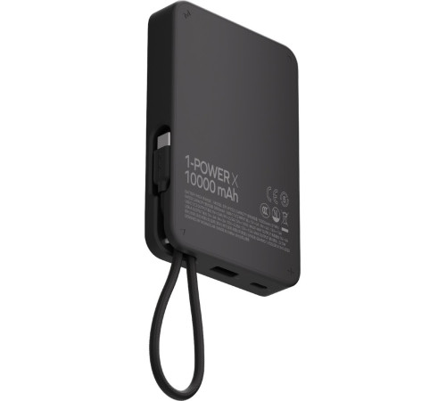Внешний аккумулятор Momax 1-Power X Built-in USB-C IP152 10000mAh черный