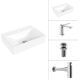 Умывальник Lauter 21855 + Allure 21C618С + сифон 21635CH + донный клапан 21190CH хром