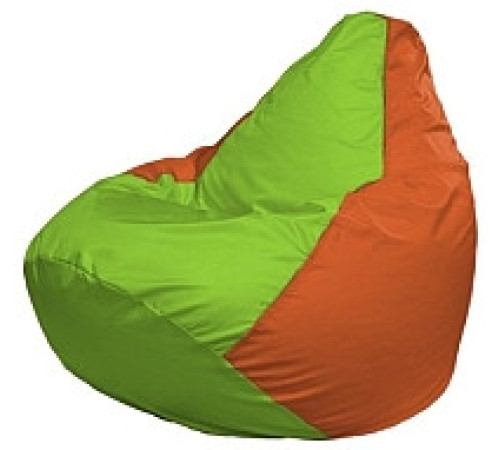 Кресло-мешок Flagman Груша Мини L Г0.1-163 салатовый/оранжевый