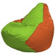 Кресло-мешок Flagman Груша Мини L Г0.1-163 салатовый/оранжевый