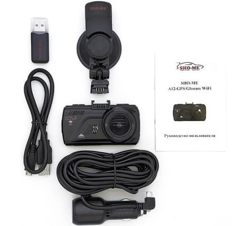 Видеорегистратор-GPS информатор 2в1 Sho-Me A12-GPS/GLONASS WiFi