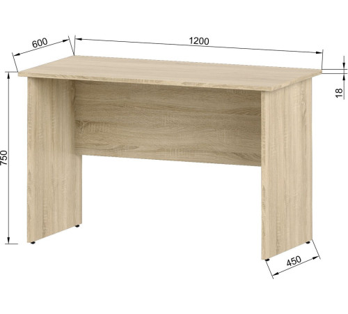 Стол Славянская столица С-2-12 дуб сонома