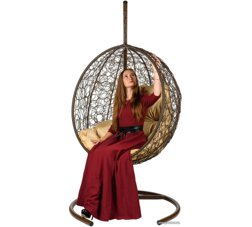 Подвесное кресло BiGarden Kokos коричневый/бежевый