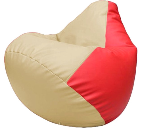Кресло-мешок Flagman Груша Макси Г2.3-1209 бежевый/красный