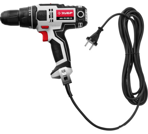 Дрель-шуруповерт Зубр ДШ-М3-500-2 без кейса