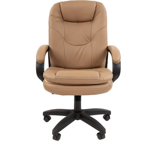 Офисное кресло CHAIRMAN 668LT N черный пластик/экопремиум бежевый