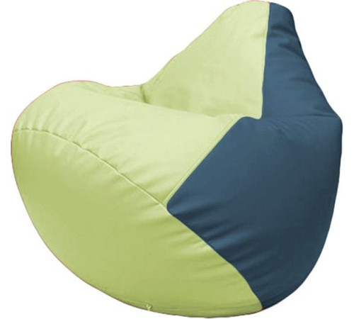 Кресло-мешок Flagman Груша Макси Г2.3-0403 светло-салатовый/синий