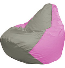 Кресло-мешок Flagman Груша Супер Мега 4XL Г5.1-333 серый/розовый