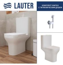 Унитаз напольный Lauter W236 2110236 + гигиенический душ Neo 21LT0471CH