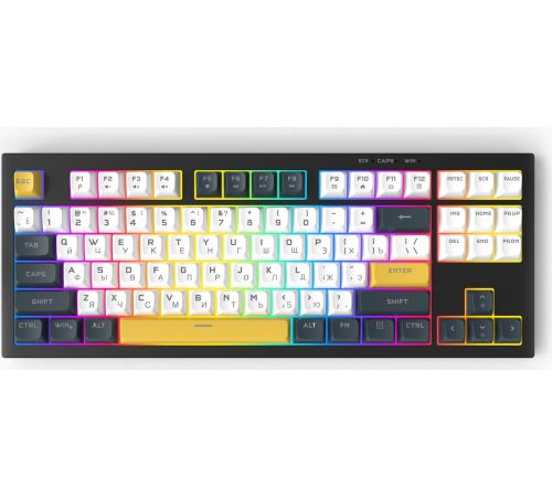 Клавиатура Ritmix RKB-587BL черный/белый
