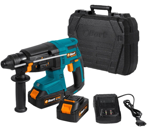 Перфоратор Bort BHD-20LI-BL с 2-мя АКБ, кейс