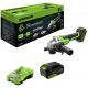 Угловая шлифмашина Greenworks AG590 3201007CUB с 1-им АКБ, сумка