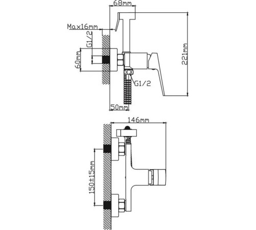 Смеситель Diadonna Д47-19119QH