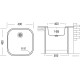 Кухонная мойка Ukinox Модерн MOD400.400-GT6C с сифоном S701