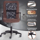 Офисное кресло TetChair Staff флок/ткань коричневый/черный, 6/W-11