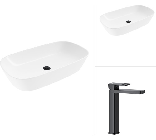 Умывальник Lauter 21393-70 + Cascade 21СК0655BS