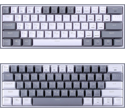 Клавиатура Redragon Fizz Redragon Melt-Gold, серый/белый