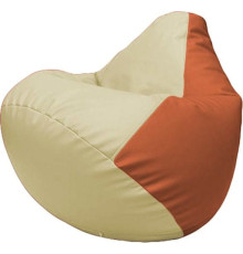 Кресло-мешок Flagman Груша Макси Г2.3-1023 светло-бежевый/оранжевый