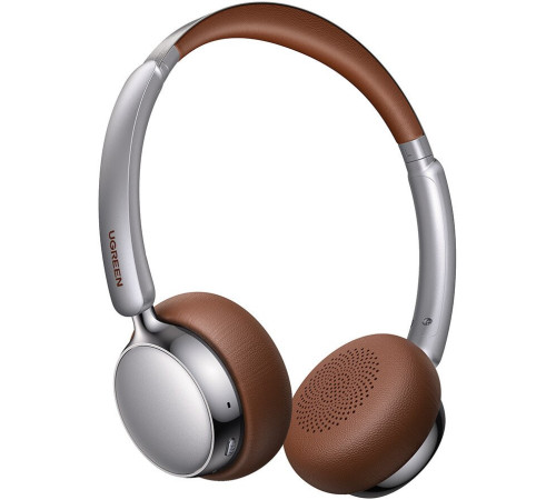 Наушники Ugreen Studio Plus HP207 серебристый/коричневый