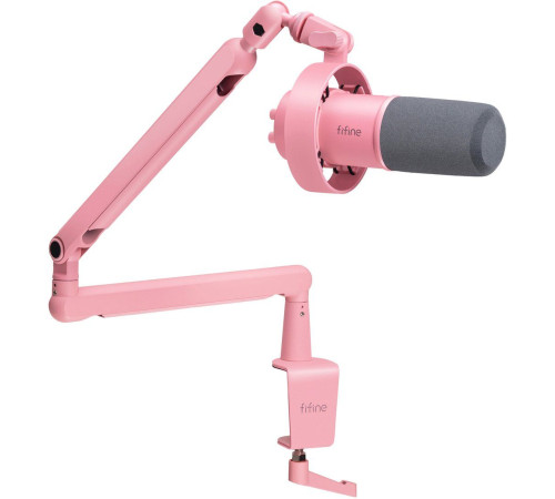 Проводной микрофон FIFINE T688 розовый