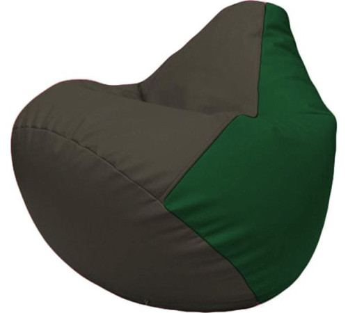 Кресло-мешок Flagman Груша Макси Г2.3-1601 черный/зеленый