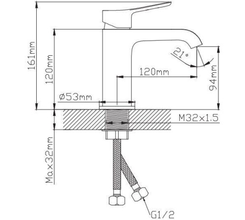 Смеситель Diadonna Д168-10QH