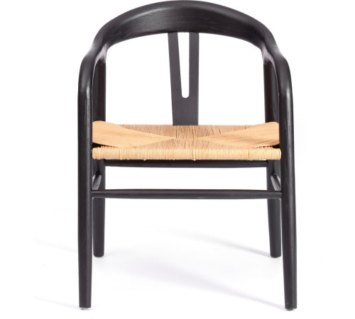 Стул TetChair Vali дерево вяз/бечевка черный