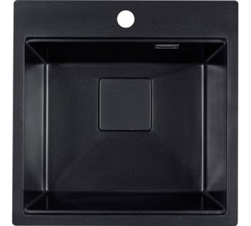 Кухонная мойка Marblan Comfort 50 оникс, с сифоном и колландером