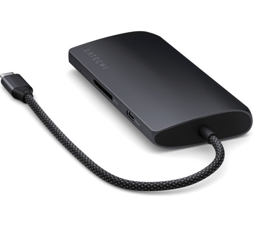 Док-станция Satechi USB-C Multiport Adapter 8K With Ethernet V3 ST-P8KED черный