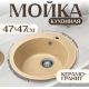 Кухонная мойка Saniteco Nova песок