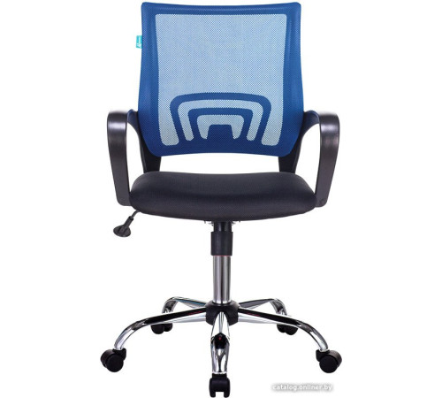 Офисное кресло Бюрократ CH-695NSL синий TW-05 /черный TW-11/хром
