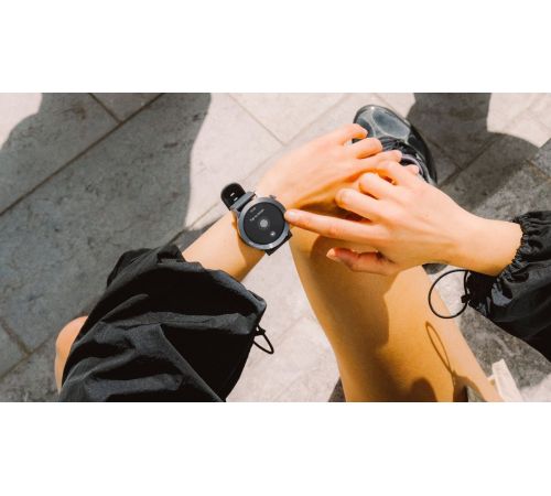 Умные часы CMF Watch 3 Pro темно-серый, черный силиконовый ремешок