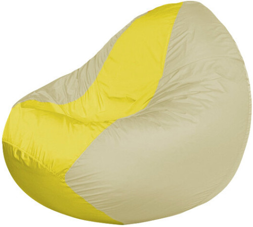 Кресло-мешок Flagman Classic К2.1-81 бежевый/желтый